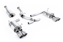 Milltek Duplex-Komplettanlage je 2x100mm GT Titanium