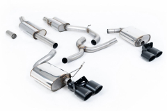 Milltek Komplettanlage je 2x 118x83mm Jet Black