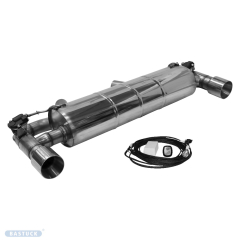 Bastuck Duplex-Endschalldämpfer je 100mm (mit Abgasklappe)