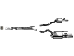 Bastuck Komplettanlage mit Duplex-Endschalldämpfer je 2x90mm (mit Klappe)